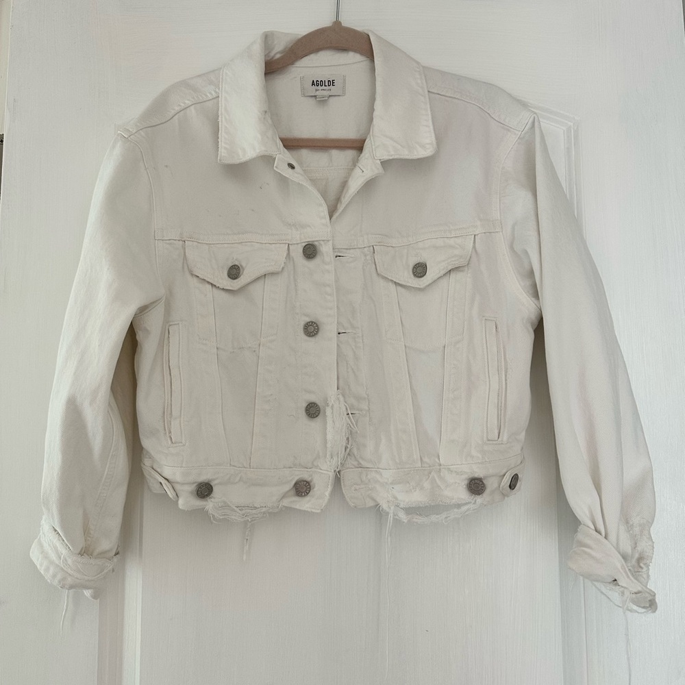 Agolde Shrunken Charli Denim Jacket, 100% Organic Cotton
